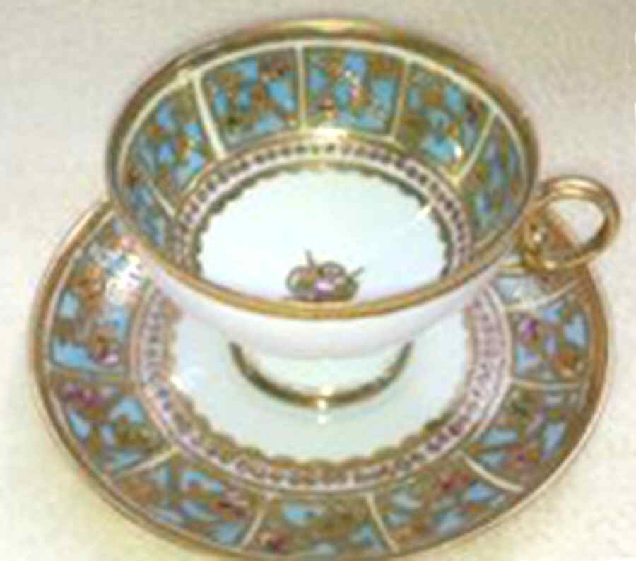 Mystery #106 Footed Cup & Saucer Set by Noritake-1