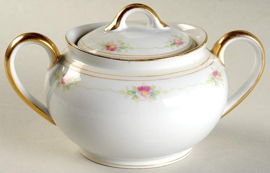 Mystery #107 Sugar Bowl & Lid by Noritake-1