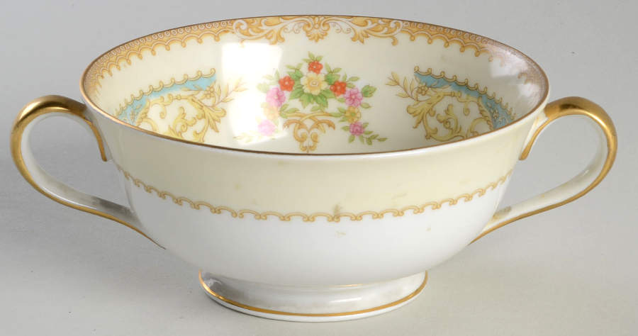 Mystery #109 Footed Cream Soup Bowl by Noritake-1