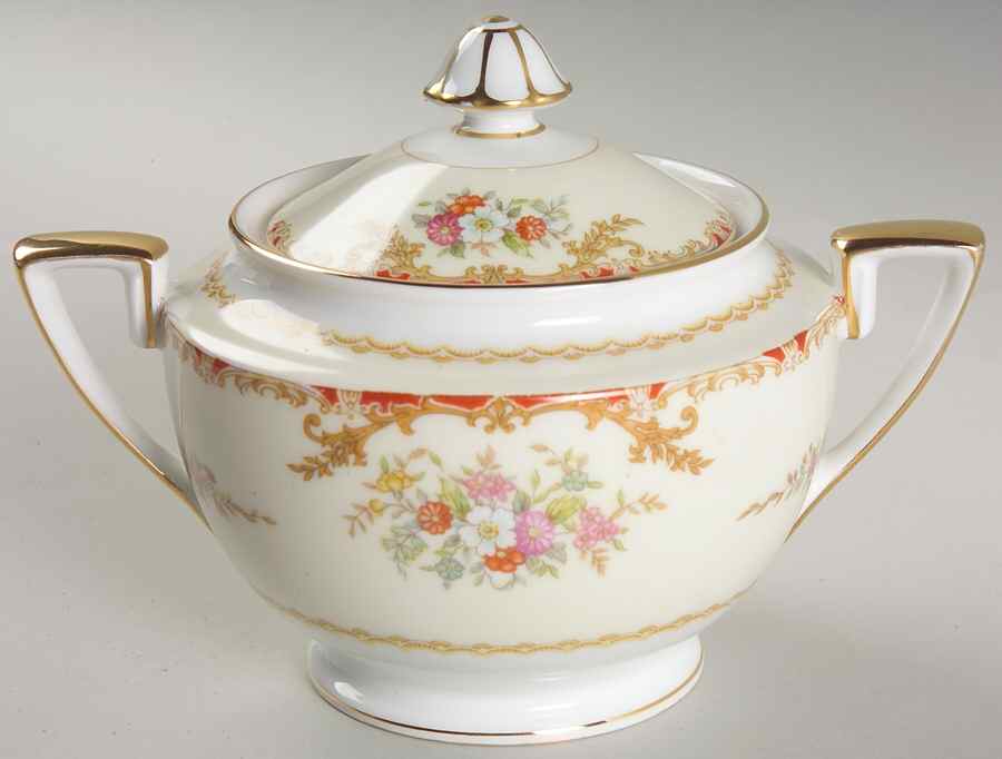 Mystery #110 Sugar Bowl & Lid by Noritake-1