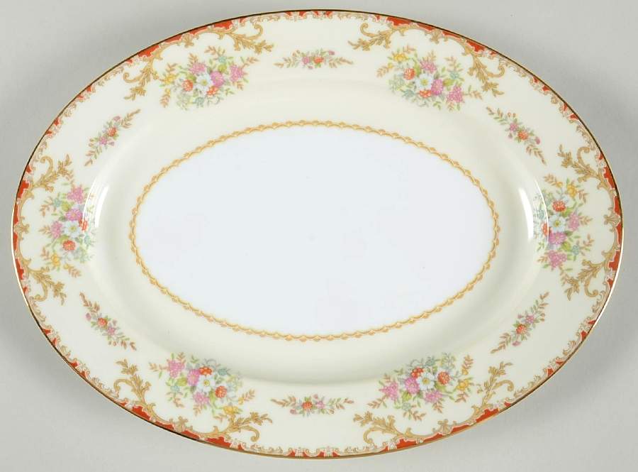 Mystery #110 11" Oval Serving Platter by Noritake-1