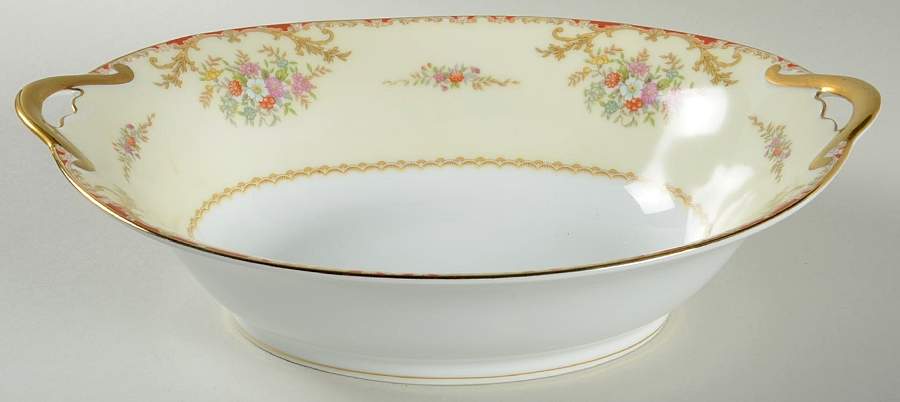 Mystery #110 10" Oval Vegetable Bowl by Noritake-1