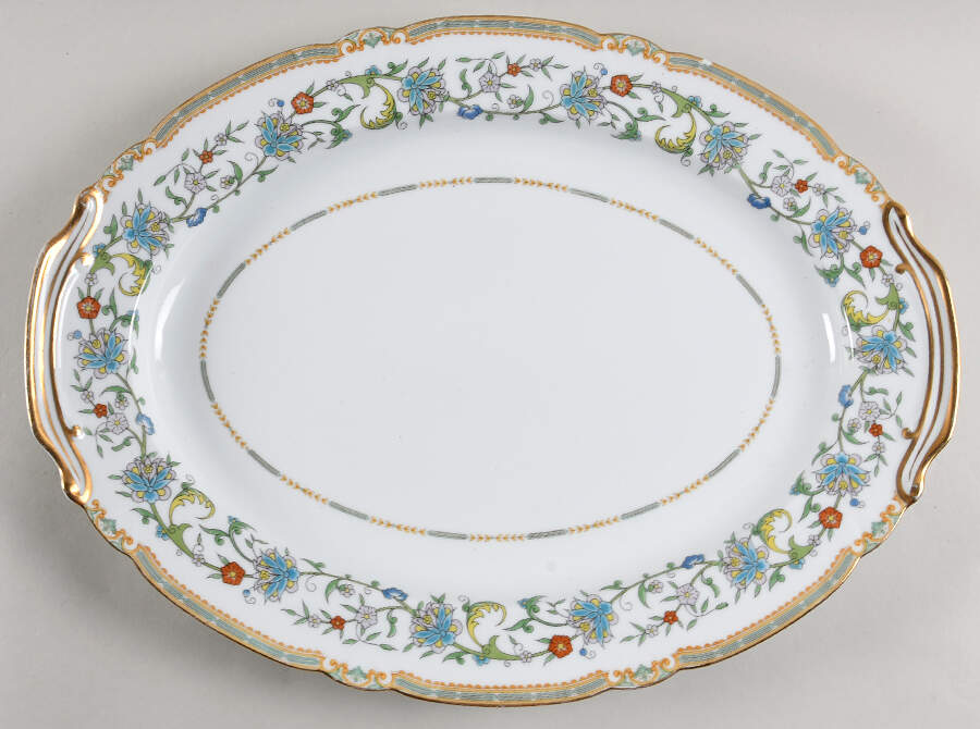 Mystery #112 16" Oval Serving Platter by Noritake-1