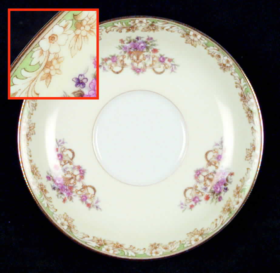 Mystery #114 Green Saucer by Noritake-1