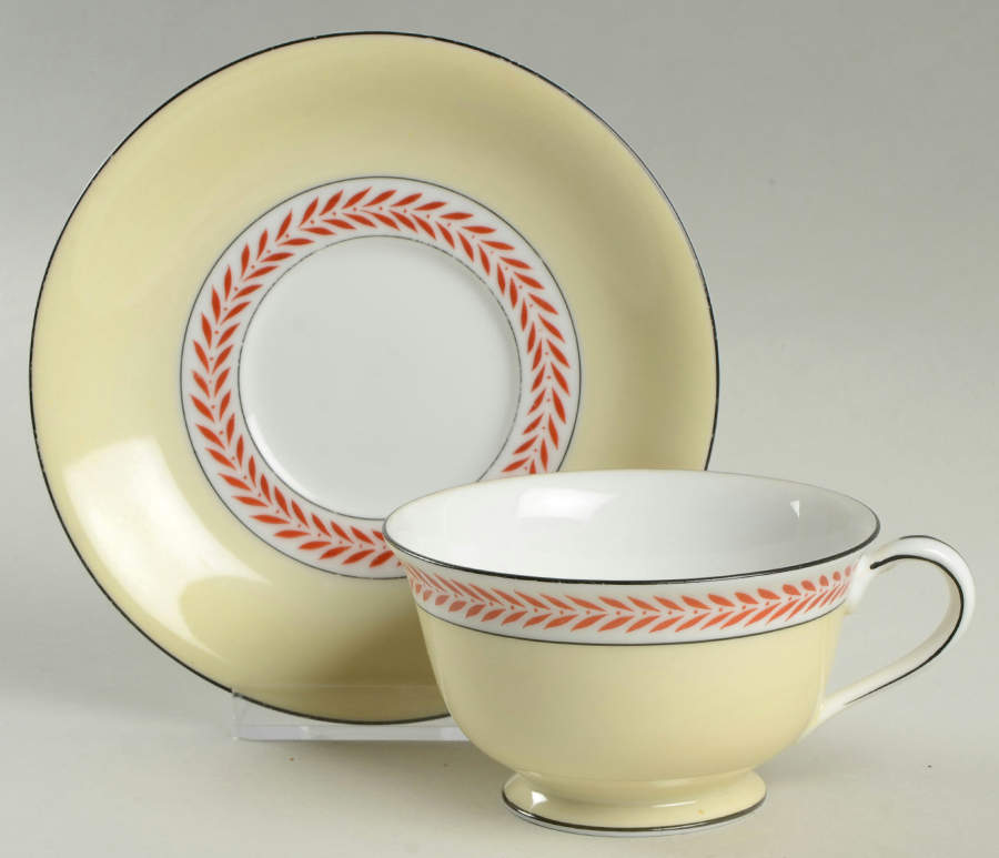 Mystery #115 Footed Cup & Saucer Set by Noritake-1