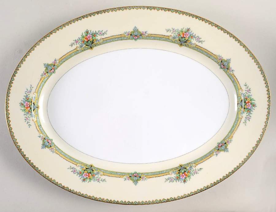Mystery #116 16" Oval Serving Platter by Noritake-1