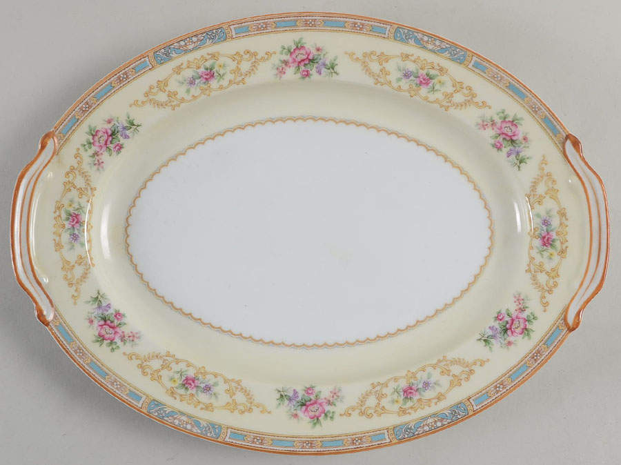 Mystery #119 11" Oval Serving Platter by Noritake-1