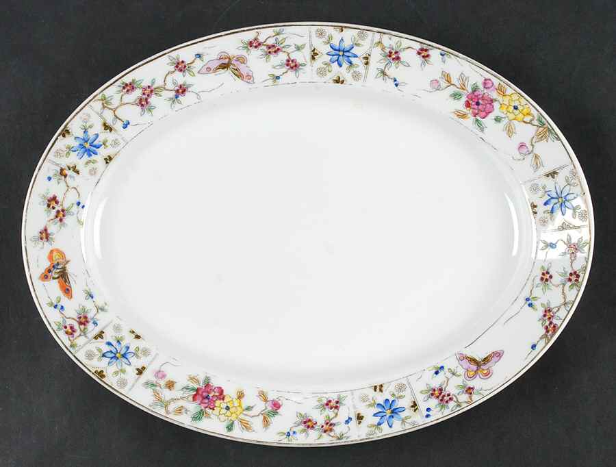 Mystery #122 11" Oval Serving Platter by Noritake-1