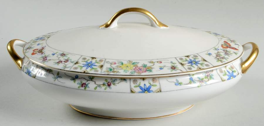 Mystery #122 Oval Covered Vegetable by Noritake-1