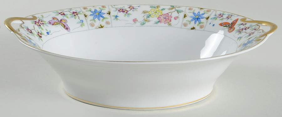 Mystery #122 10" Oval Vegetable Bowl by Noritake-1