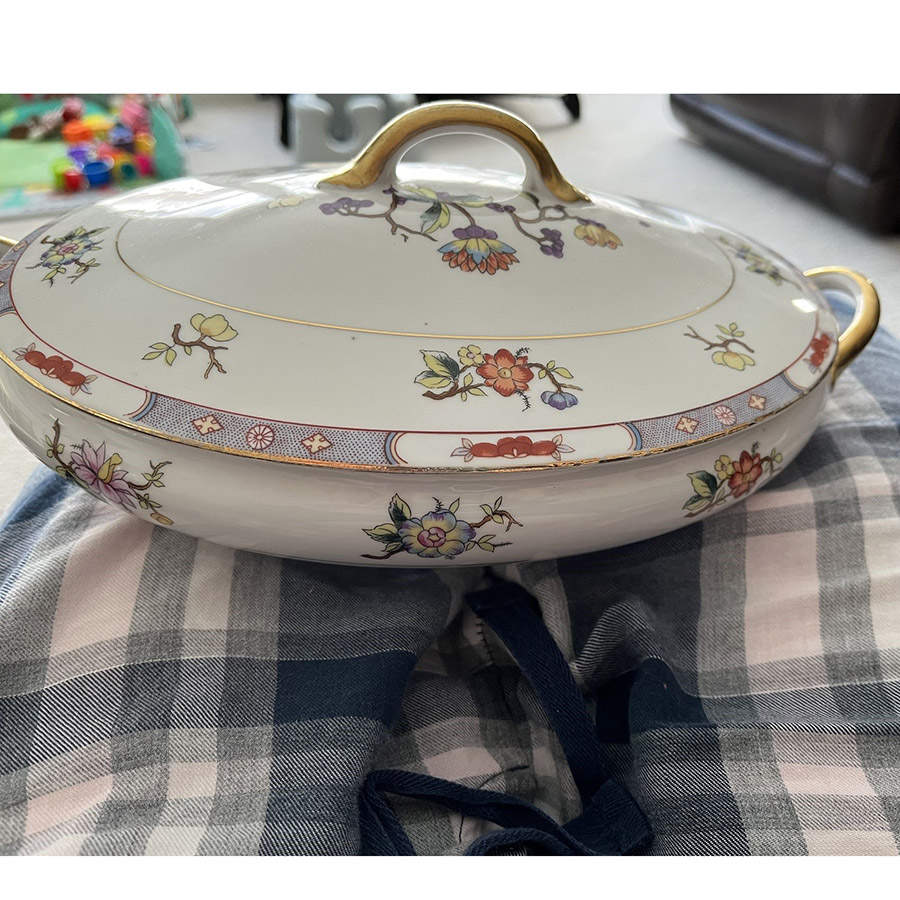 Mystery #12a Oval Covered Vegetable by Noritake-1
