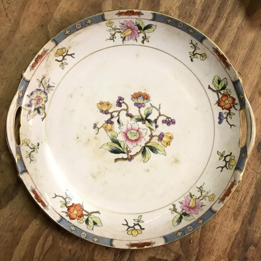 Mystery #12a Handled Cake Plate by Noritake-1