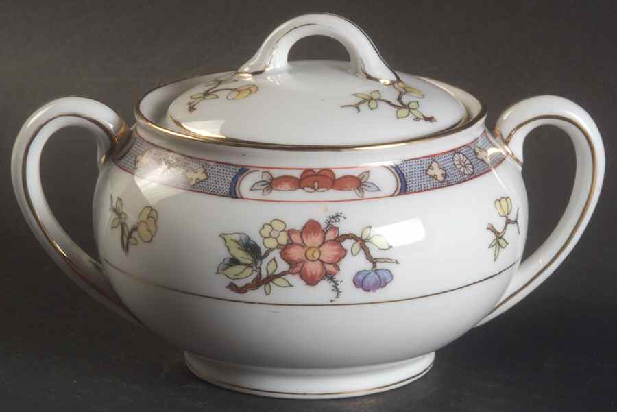 Mystery #12a Sugar Bowl & Lid by Noritake-1