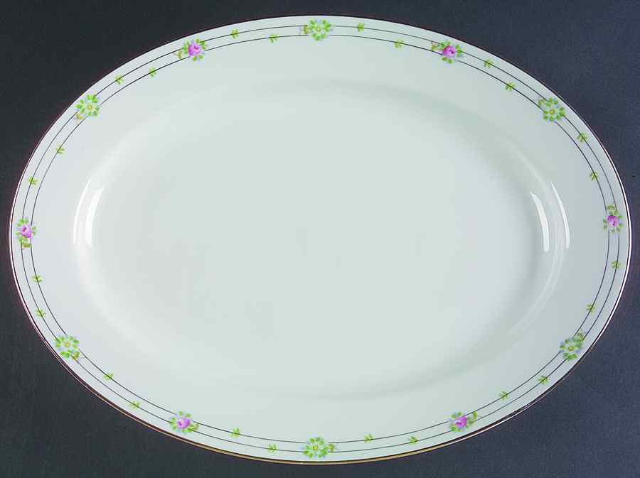 Mystery #130 14" Oval Serving Platter by Noritake-1