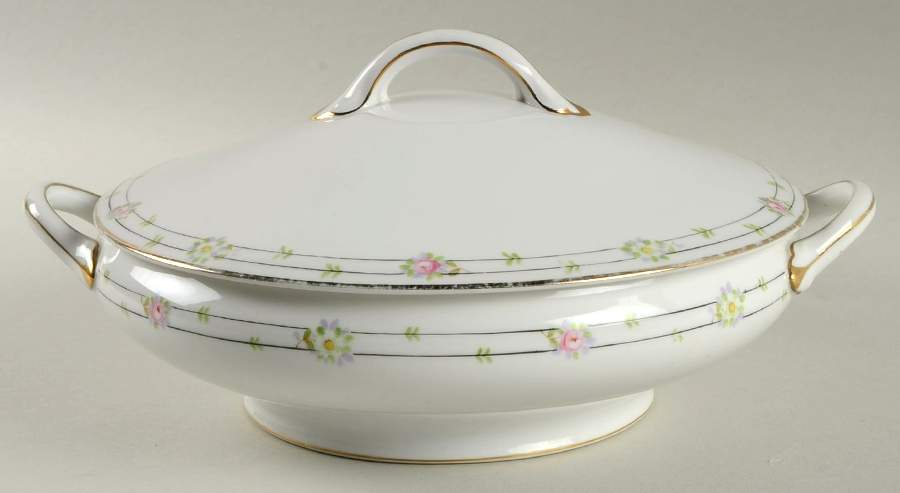 Mystery #130 Round Covered Vegetable by Noritake-1