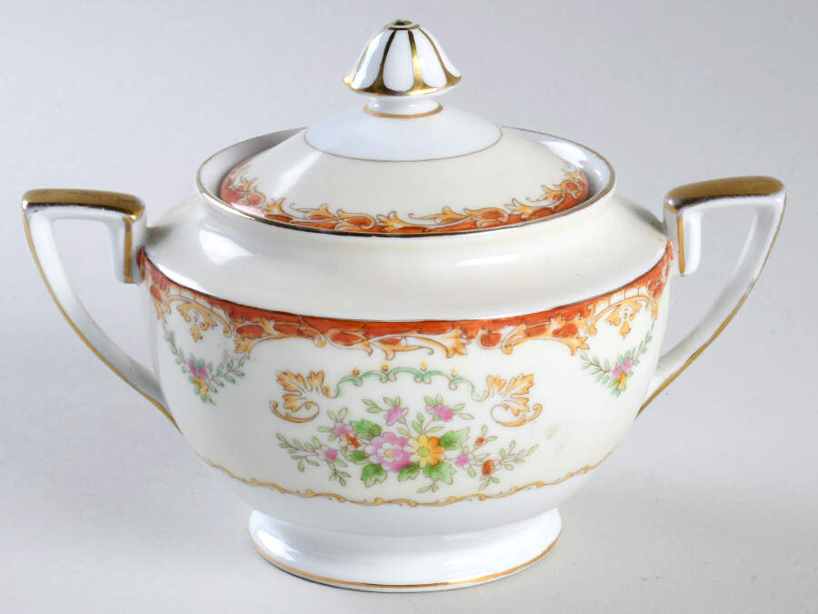 Mystery #131 Sugar Bowl & Lid by Noritake-1