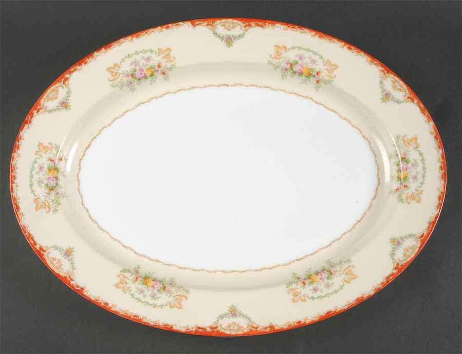 Mystery #131 16" Oval Serving Platter by Noritake-1