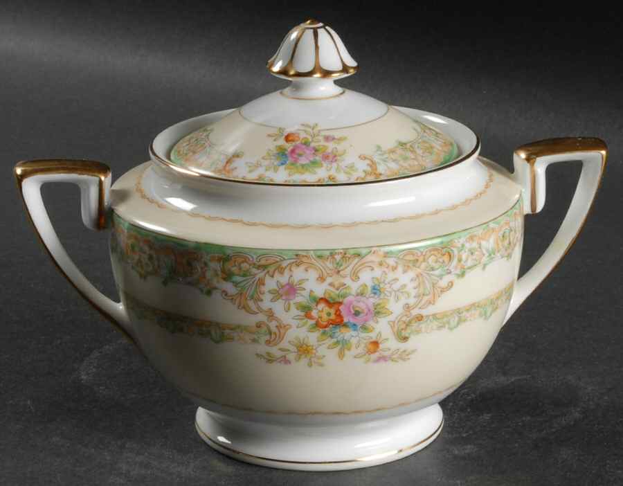 Mystery #134 Sugar Bowl & Lid by Noritake-1