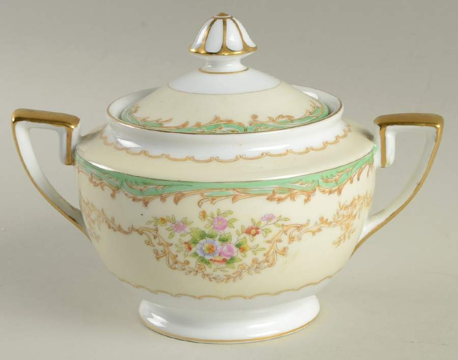 Mystery #136 Sugar Bowl & Lid by Noritake-1