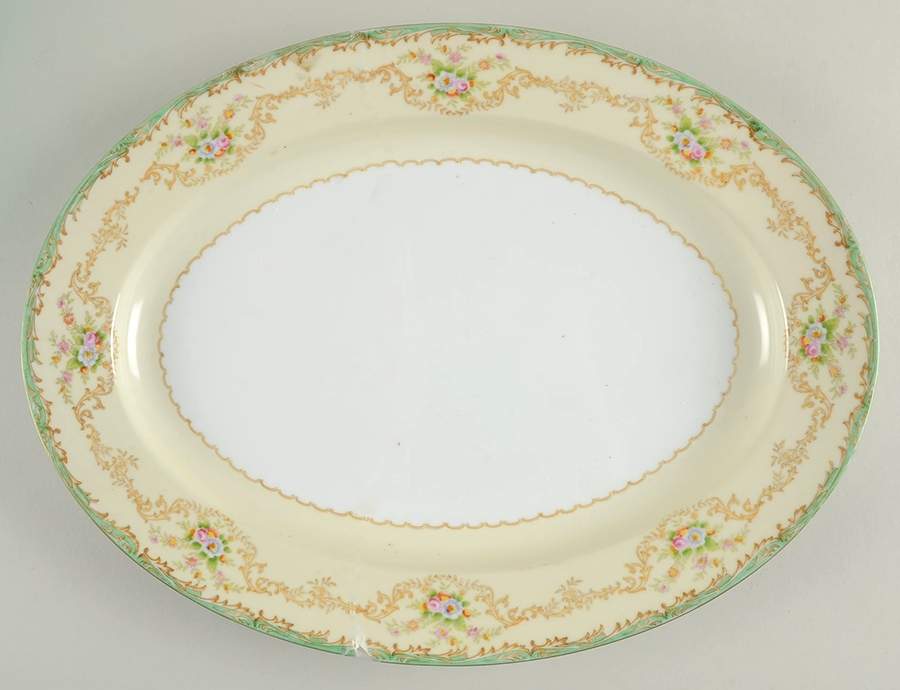 Mystery #136 16" Oval Serving Platter by Noritake-1