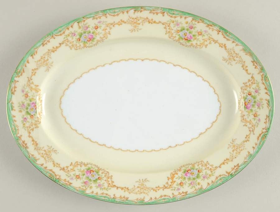 Mystery #136 11" Oval Serving Platter by Noritake-1