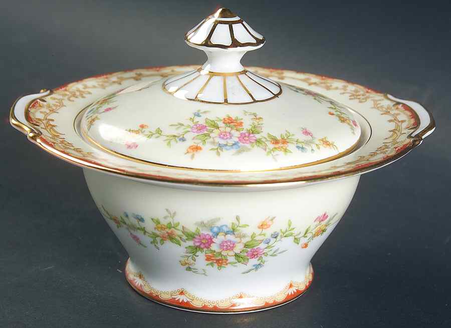 Mystery #142 Sugar Bowl & Lid by Noritake-1