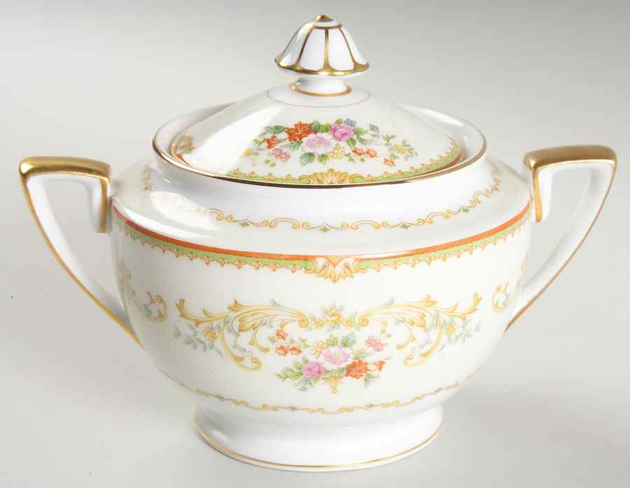 Mystery #145 Sugar Bowl & Lid by Noritake-1