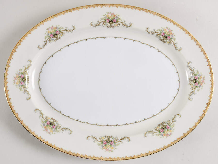 Mystery #149 16" Oval Serving Platter by Noritake-1