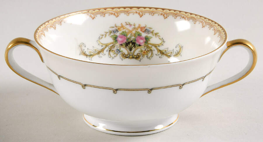 Mystery #149 Footed Cream Soup Bowl by Noritake-1