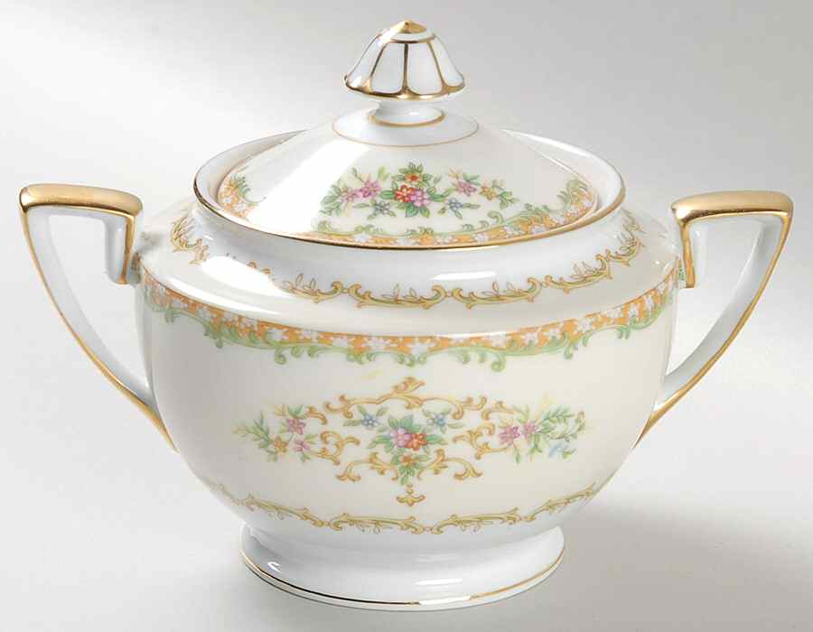 Mystery #157 Sugar Bowl & Lid by Noritake-1