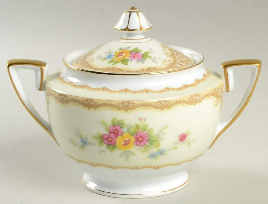 Mystery #158 Sugar Bowl & Lid by Noritake-1
