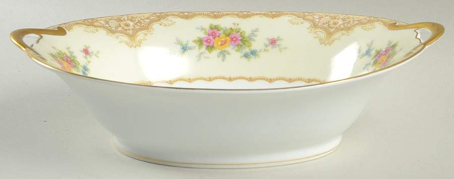 Mystery #158 10" Oval Vegetable Bowl by Noritake-1