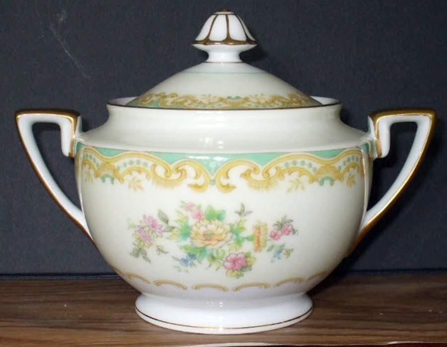 Mystery #160 Sugar Bowl & Lid by Noritake-1