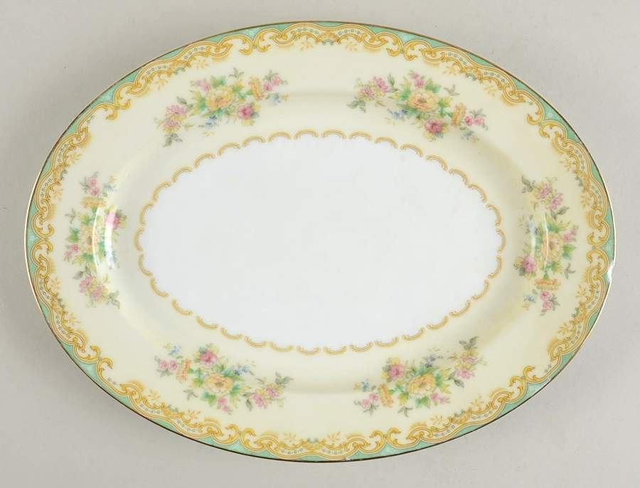 Mystery #160 11" Oval Serving Platter by Noritake-1
