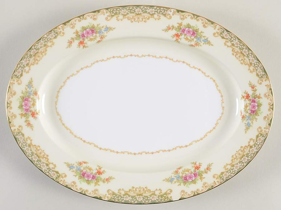 Mystery #162 11" Oval Serving Platter by Noritake-1