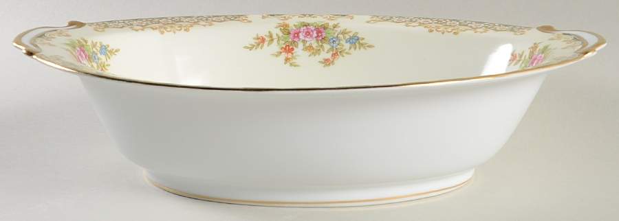 Mystery #162 10" Oval Vegetable Bowl by Noritake-1