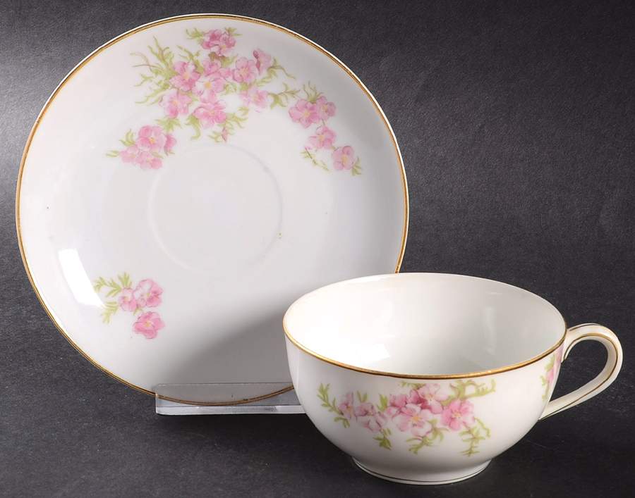 Mystery #17 Flat Cup & Saucer Set by Noritake-1