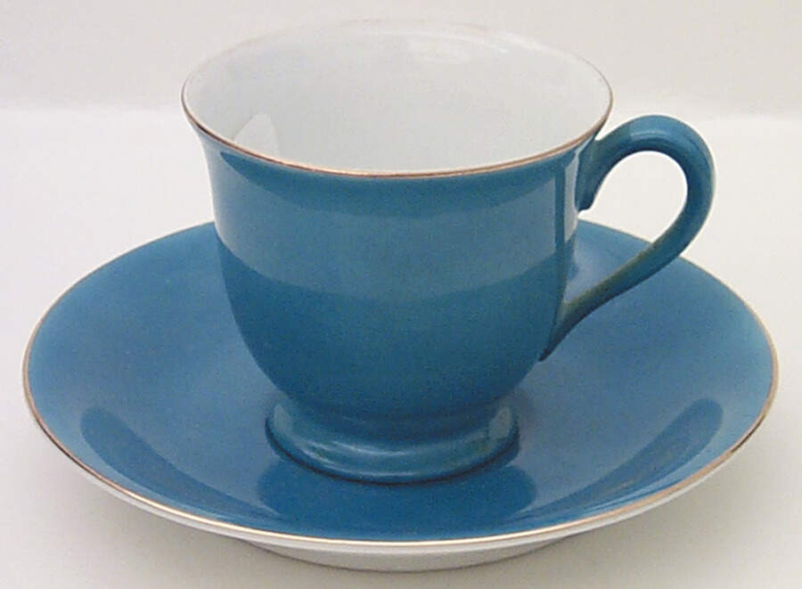 Mystery #170 Footed Demitasse Cup & Saucer Set by Noritake-1
