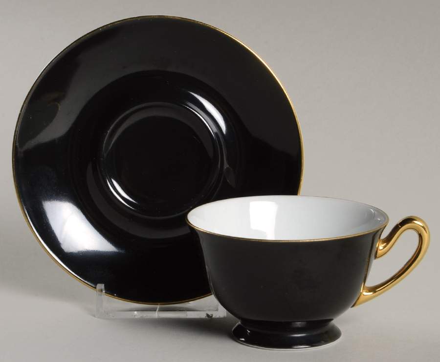 Mystery #170 Footed Demitasse Cup & Saucer Set by Noritake-1