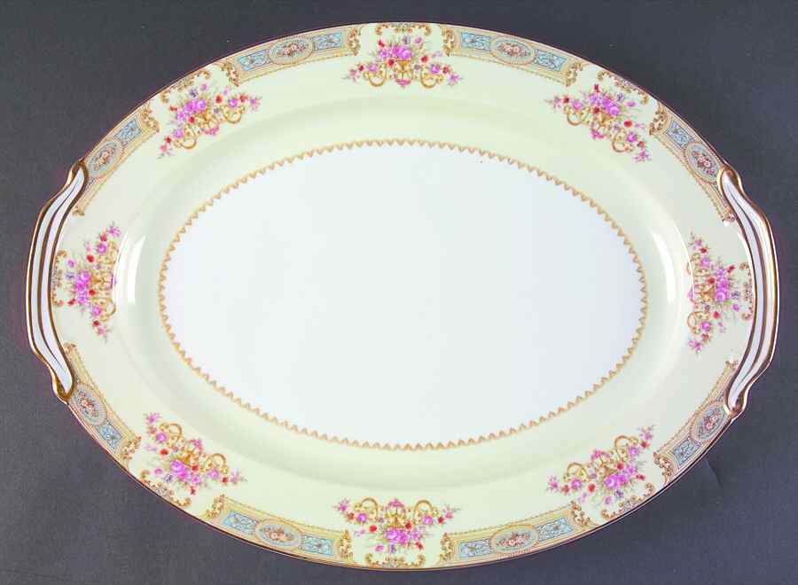 Mystery #171 16" Oval Serving Platter by Noritake-1