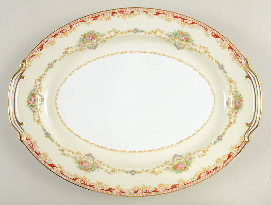Mystery #173 13" Oval Serving Platter by Noritake-1