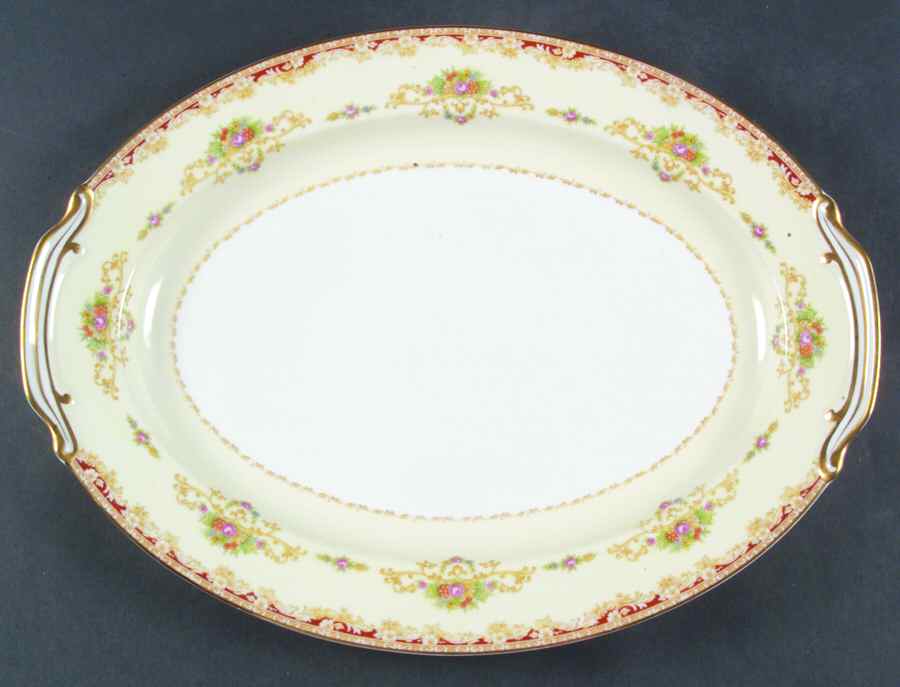 Mystery #173 16" Oval Serving Platter by Noritake-1