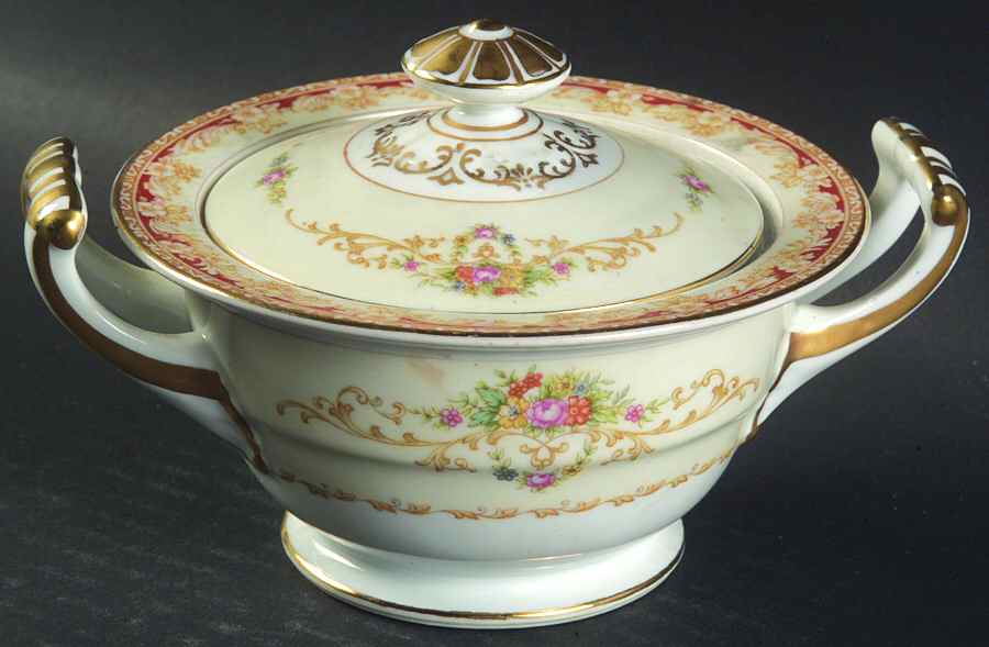 Mystery #173 Sugar Bowl & Lid by Noritake-1