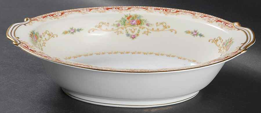 Mystery #173 10" Oval Vegetable Bowl by Noritake-1