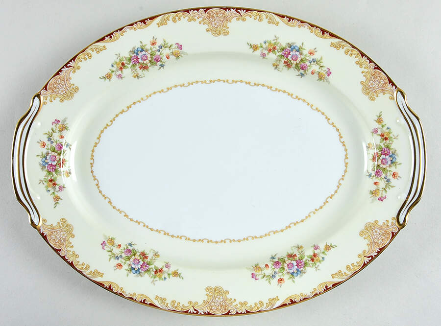 Mystery #175 13" Oval Serving Platter by Noritake-1