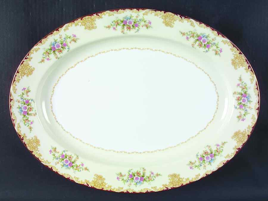 Mystery #175 16" Oval Serving Platter by Noritake-1