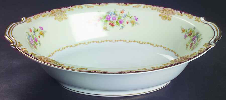 Mystery #175 10" Oval Vegetable Bowl by Noritake-1