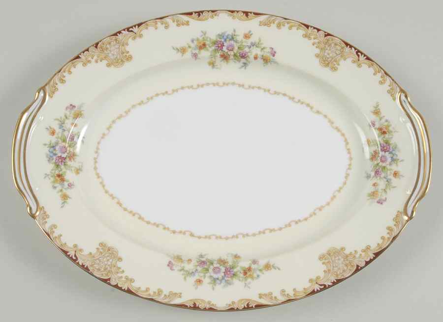 Mystery #175 11" Oval Serving Platter by Noritake-1