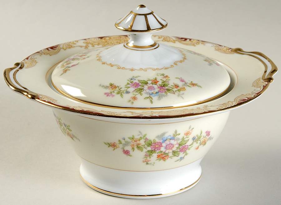 Mystery #175 Sugar Bowl & Lid by Noritake-1