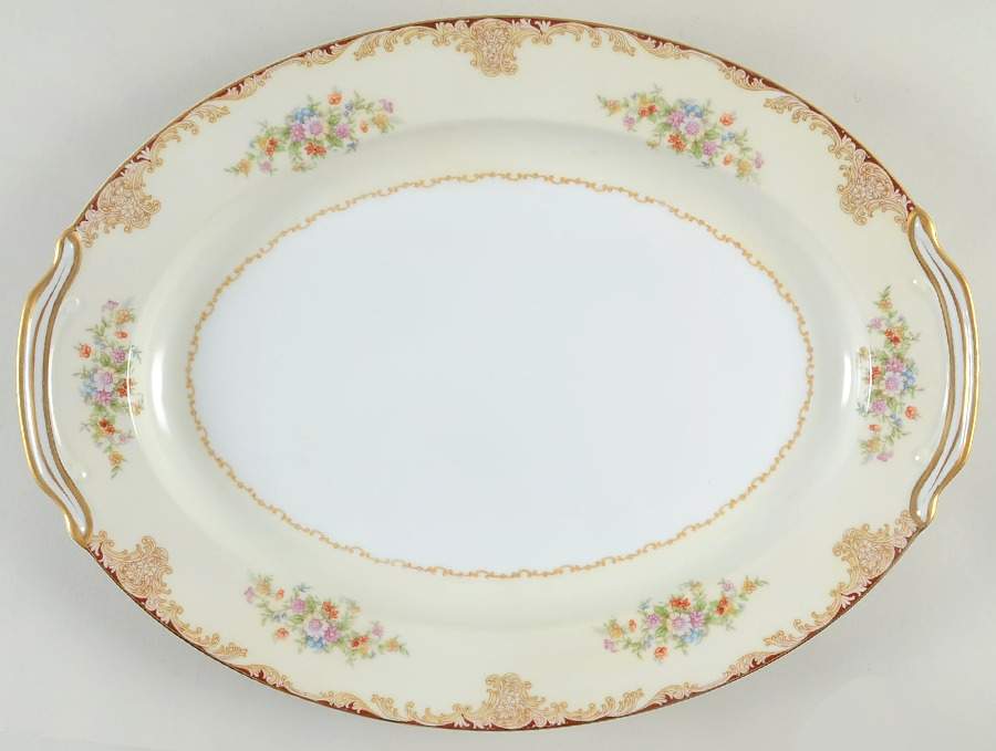 Mystery #175 16" Oval Serving Platter by Noritake-1